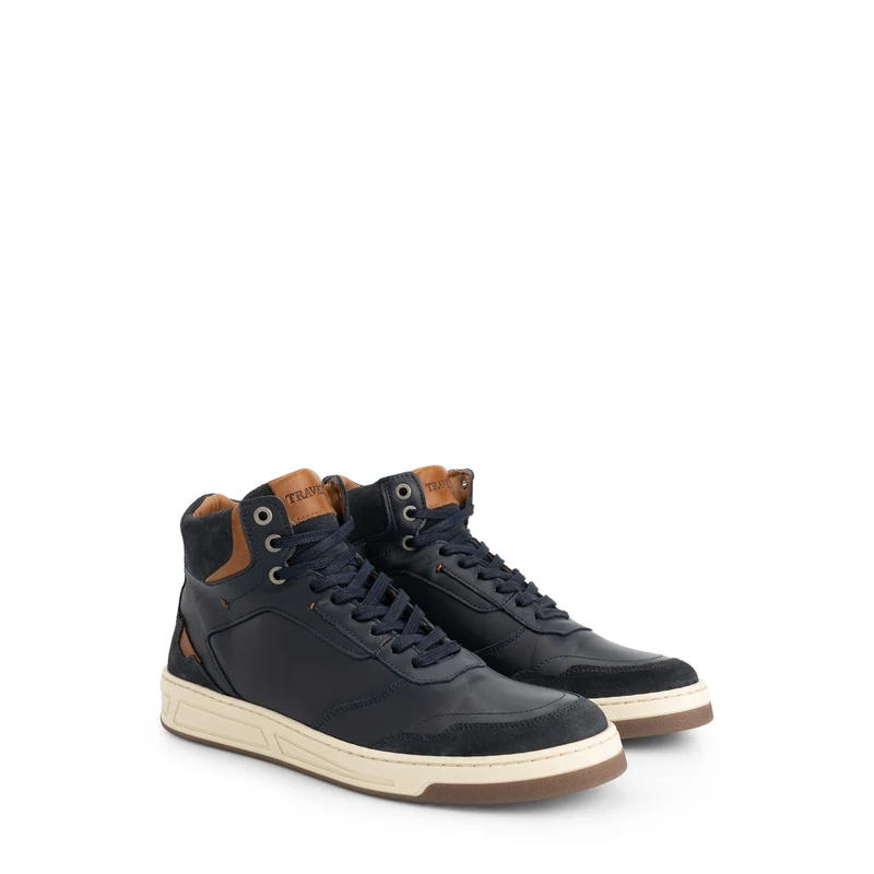 Durham Herren - Halbhohe Sneakers - Leder - Marine