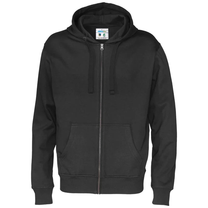 Cottover Hoodie Full Zip Heren GOTS Gecertificeerd 141010