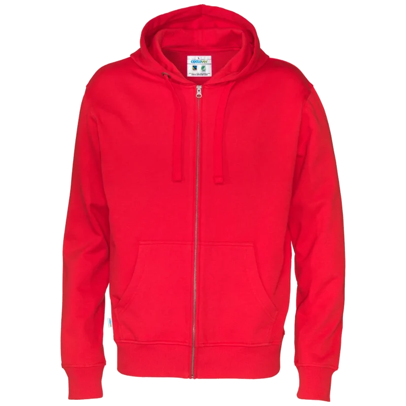Cottover Hoodie Full Zip Heren GOTS Gecertificeerd 141010