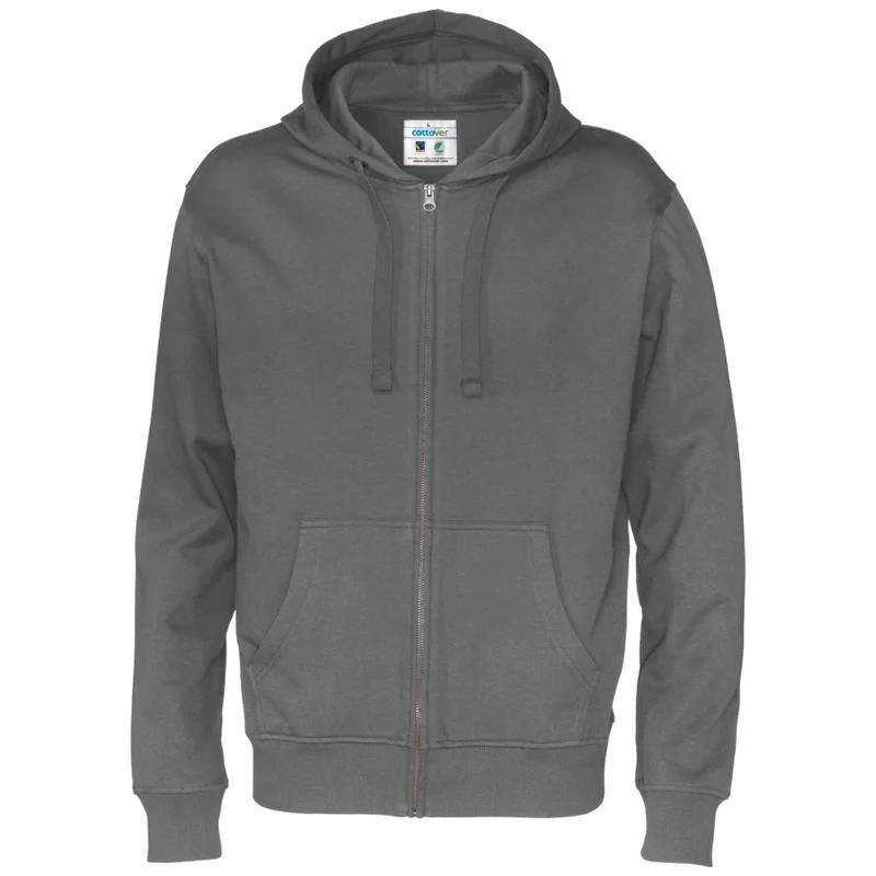 Cottover Hoodie Full Zip Heren GOTS Gecertificeerd 141010