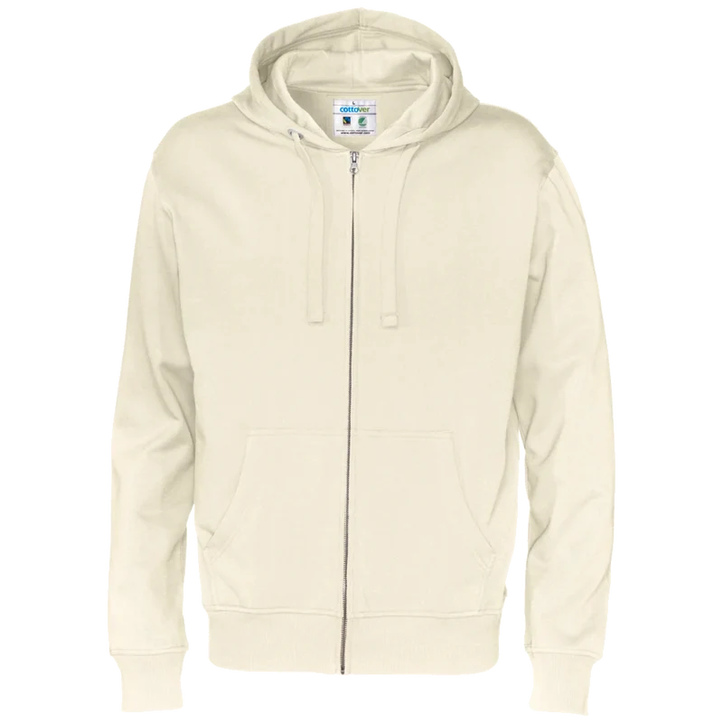 Cottover Hoodie Full Zip Heren GOTS Gecertificeerd 141010