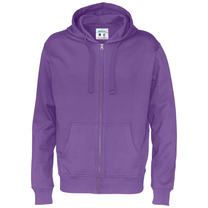 Cottover Hoodie Full Zip Heren GOTS Gecertificeerd 141010