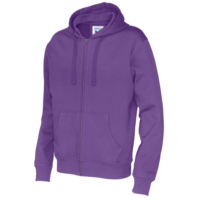 Cottover Hoodie Full Zip Heren GOTS Gecertificeerd 141010