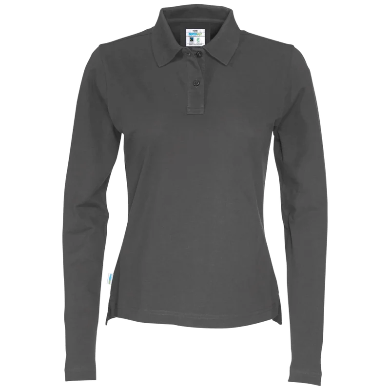 Cottover Polo Pique Long Sleeve Dames GOTS Gecertificeerd 141017