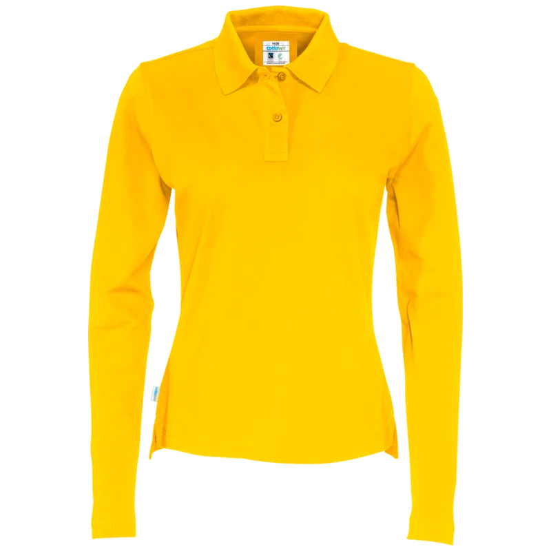 Cottover Polo Pique Long Sleeve Dames GOTS Gecertificeerd 141017