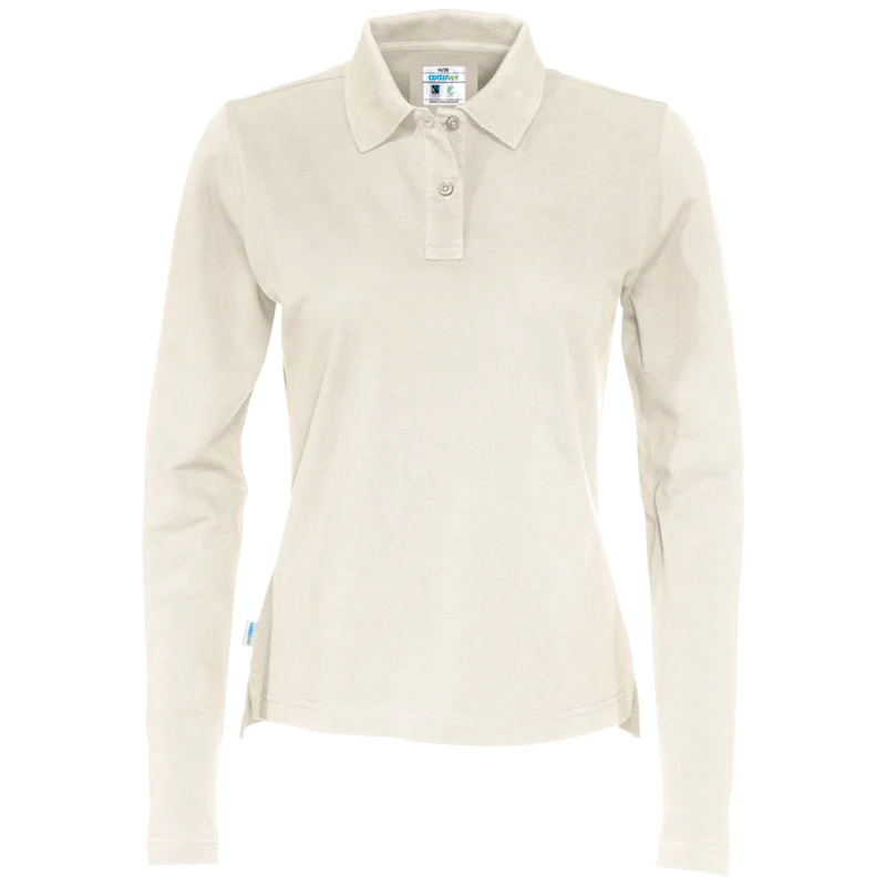 Cottover Polo Pique Long Sleeve Dames GOTS Gecertificeerd 141017