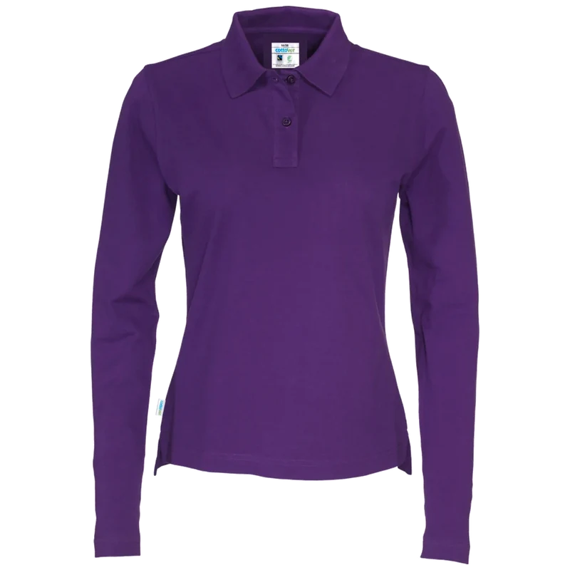 Cottover Polo Pique Long Sleeve Dames GOTS Gecertificeerd 141017
