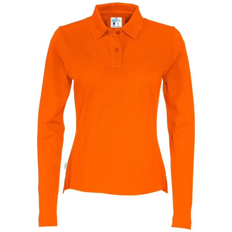 Cottover Polo Pique Long Sleeve Dames GOTS Gecertificeerd 141017