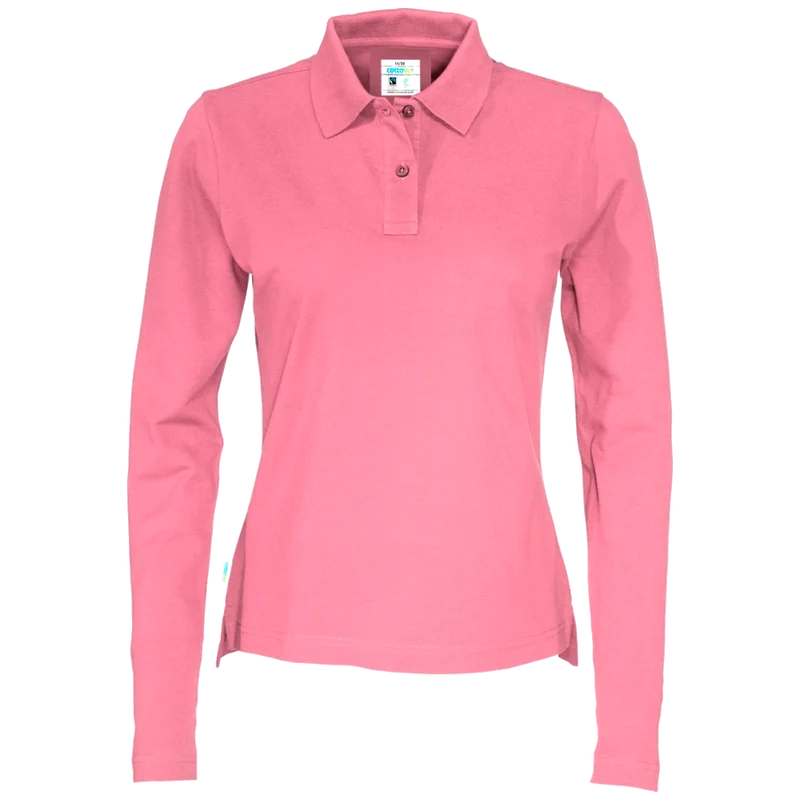 Cottover Polo Pique Long Sleeve Dames GOTS Gecertificeerd 141017
