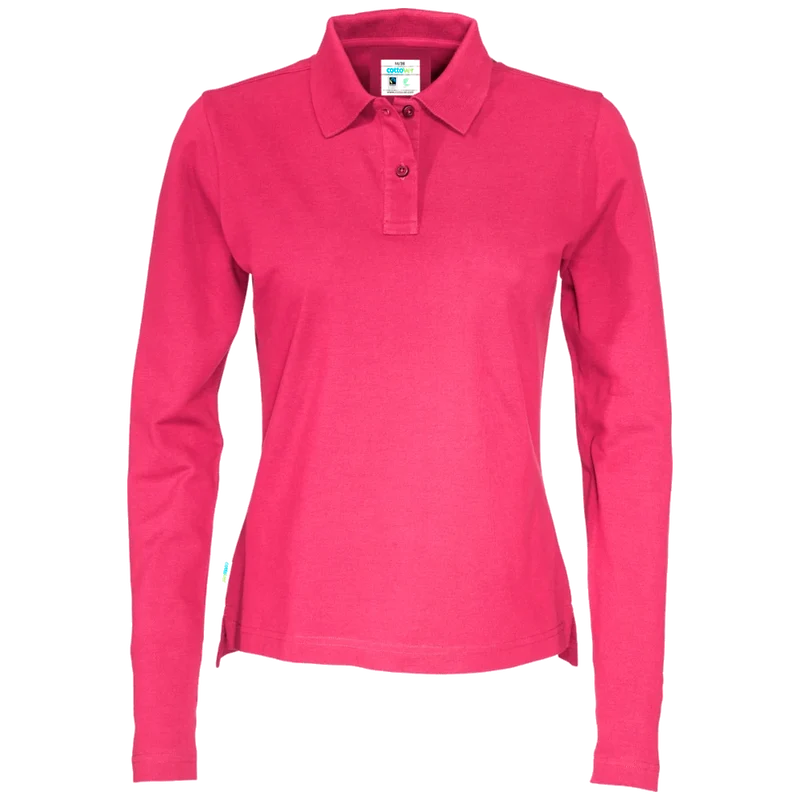 Cottover Polo Pique Long Sleeve Dames GOTS Gecertificeerd 141017
