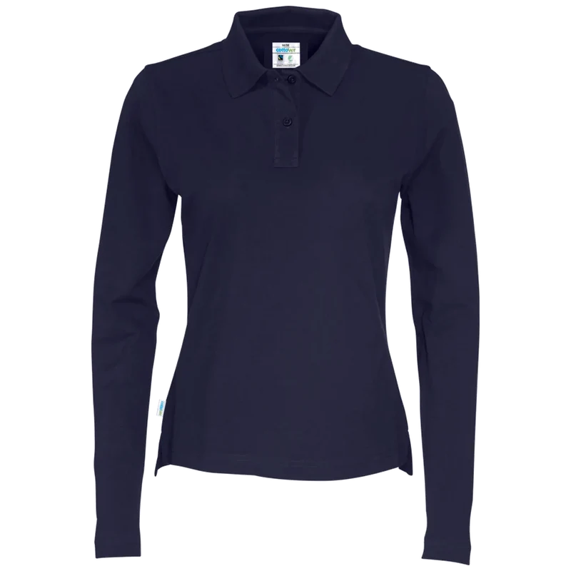 Cottover Polo Pique Long Sleeve Dames GOTS Gecertificeerd 141017