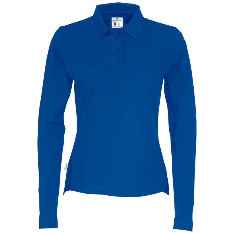Cottover Polo Pique Long Sleeve Dames GOTS Gecertificeerd 141017