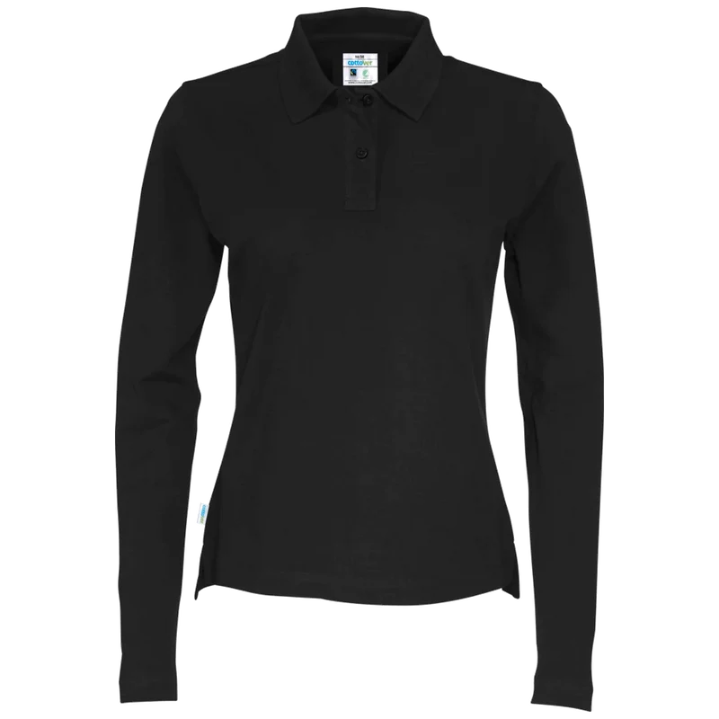 Cottover Polo Pique Long Sleeve Dames GOTS Gecertificeerd 141017