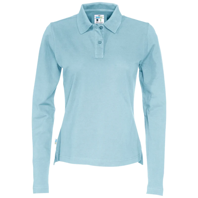 Cottover Polo Pique Long Sleeve Dames GOTS Gecertificeerd 141017