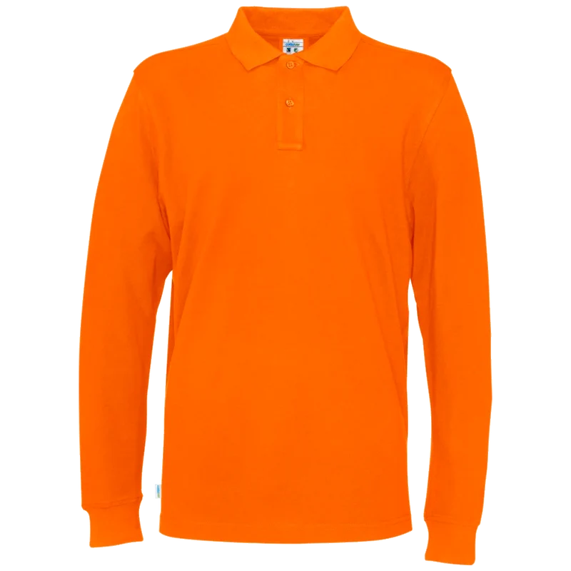 Cottover Polo Pique Long Sleeve Heren GOTS Gecertificeerd 141018