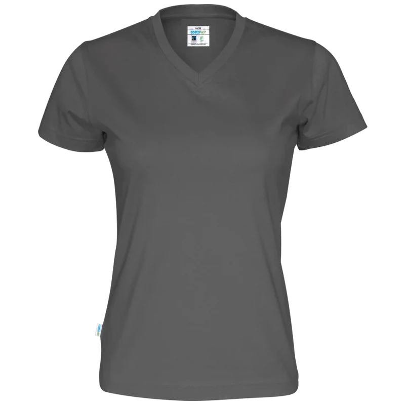 Cottover T-Shirt V-Hals Dames GOTS Gecertificeerd 141021