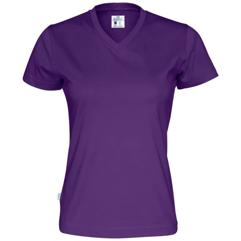 Cottover T-Shirt V-Hals Dames GOTS Gecertificeerd 141021