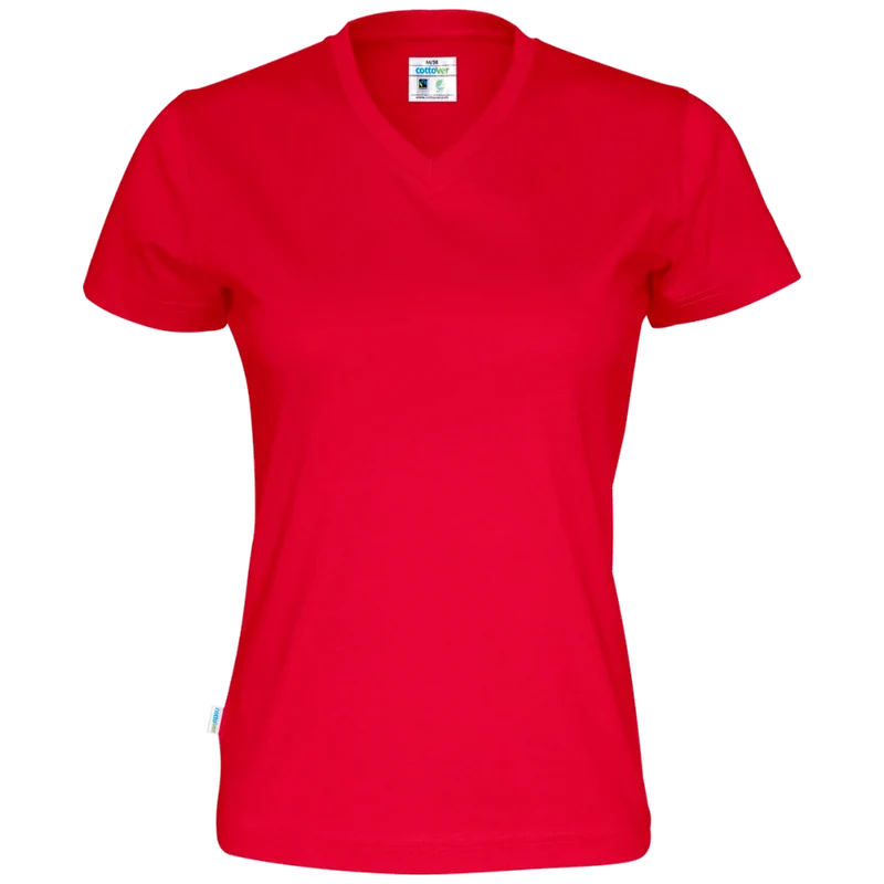 Cottover T-Shirt V-Hals Dames GOTS Gecertificeerd 141021