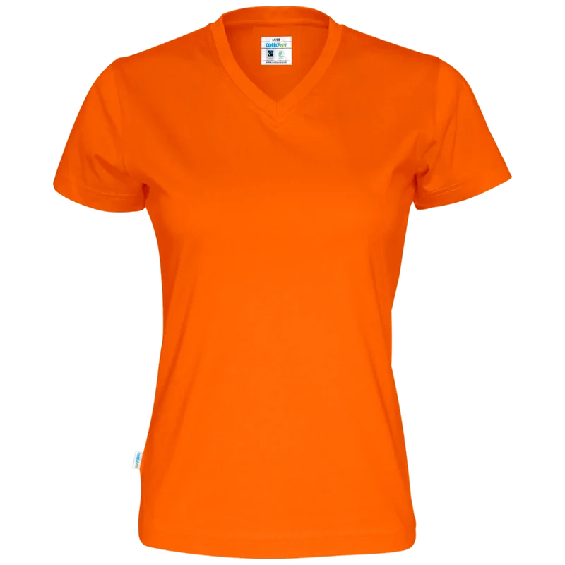 Cottover T-Shirt V-Hals Dames GOTS Gecertificeerd 141021