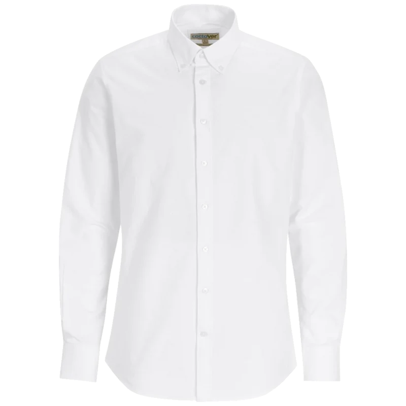 Cottover Hemd Oxford Slim Fit Heren GOTS Gecertificeerd 141032