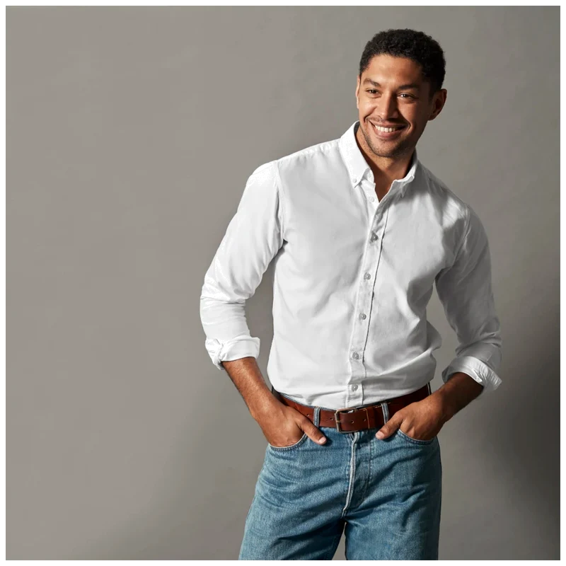 Cottover Hemd Oxford Slim Fit Heren GOTS Gecertificeerd 141032