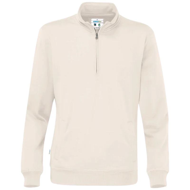 Cottover Sweater Half Zip Unisex GOTS Gecertificeerd 141012