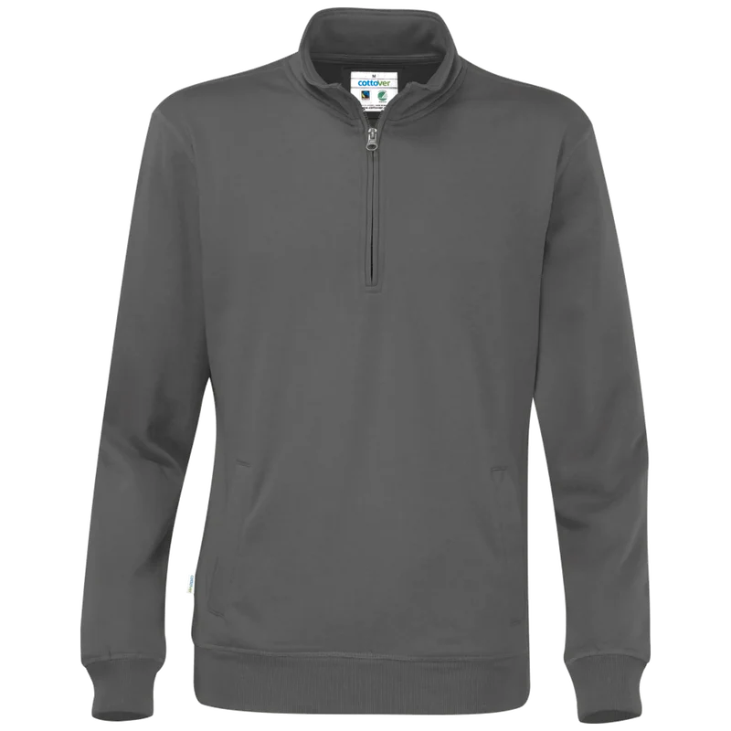 Cottover Sweater Half Zip Unisex GOTS Gecertificeerd 141012