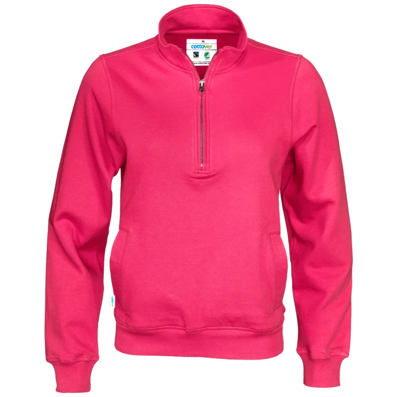 Cottover Sweater Half Zip Unisex GOTS Gecertificeerd 141012