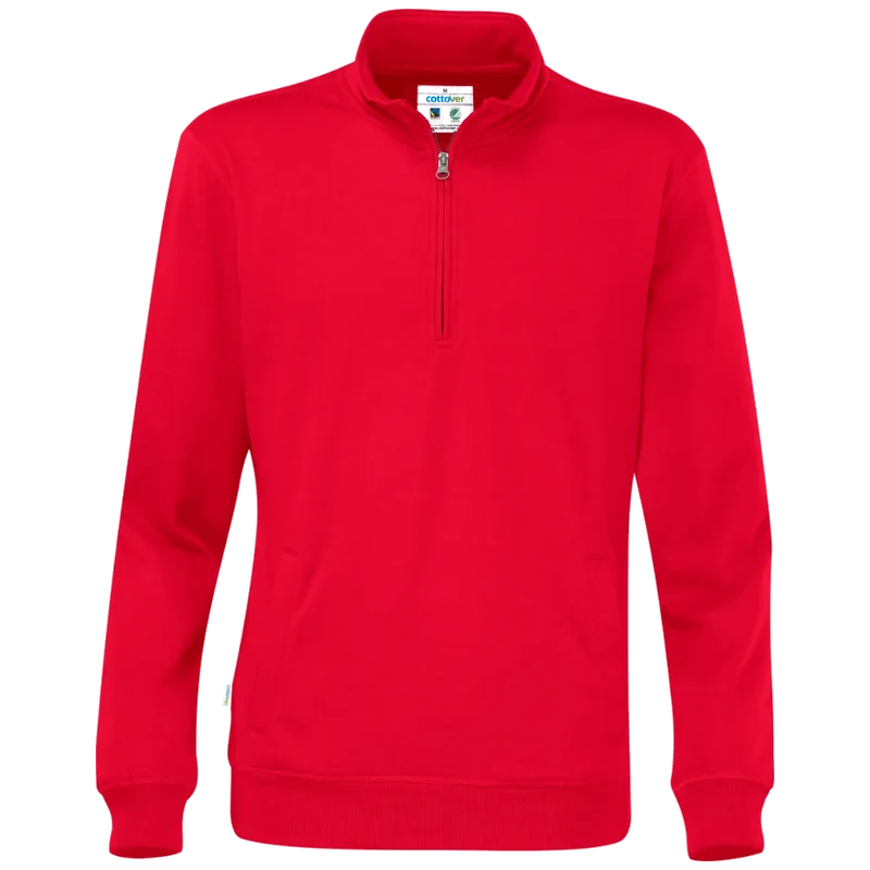 Cottover Sweater Half Zip Unisex GOTS Gecertificeerd 141012