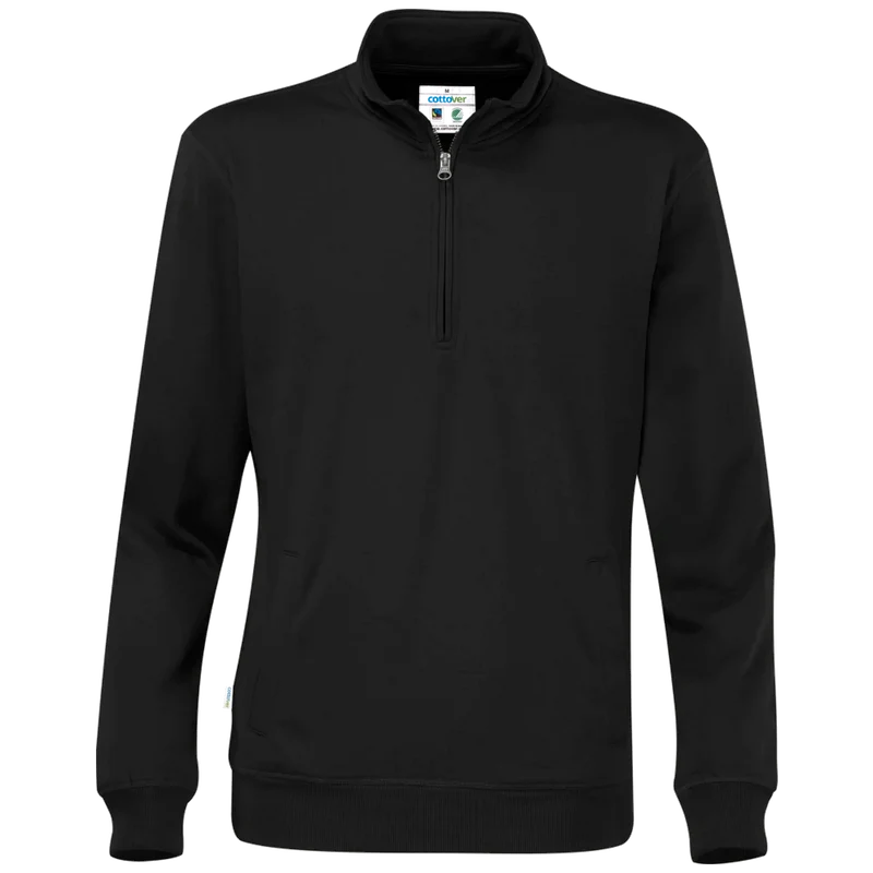Cottover Sweater Half Zip Unisex GOTS Gecertificeerd 141012