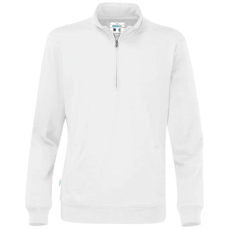 Cottover Sweater Half Zip Unisex GOTS Gecertificeerd 141012