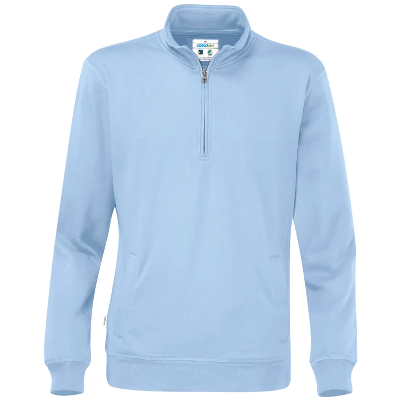 Cottover Sweater Half Zip Unisex GOTS Gecertificeerd 141012