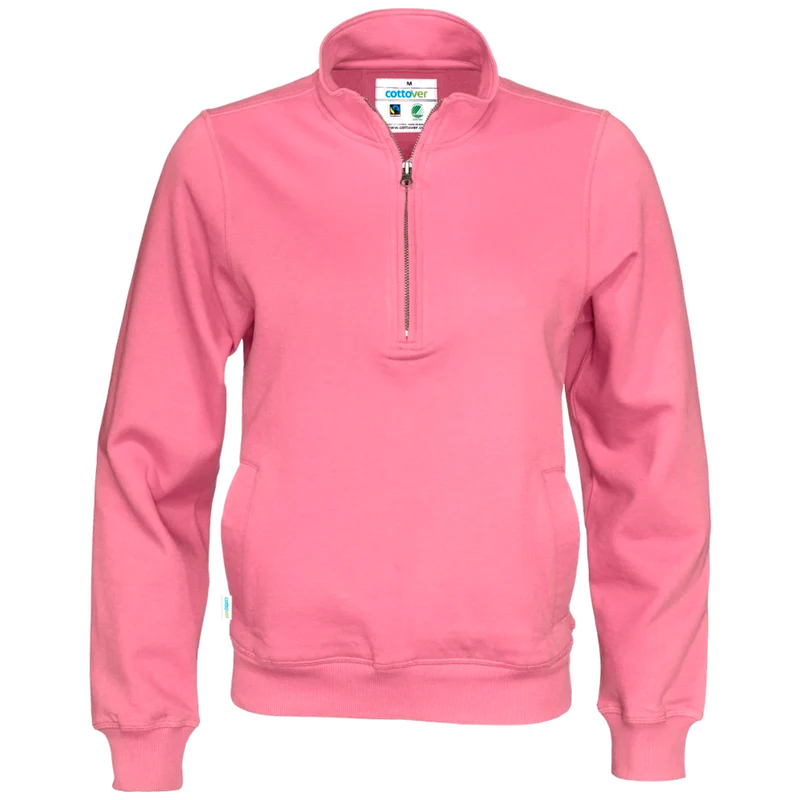 Cottover Sweater Half Zip Unisex GOTS Gecertificeerd 141012