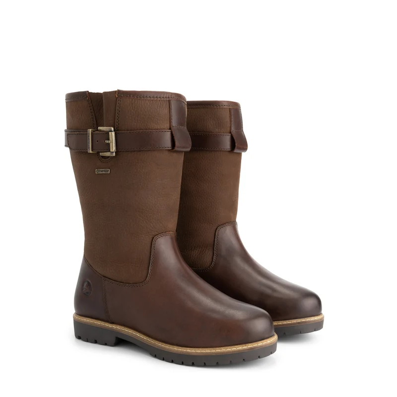 Vrangen Damen – Outdoor-Stiefel – Mit Wolle gefüttert – Dunkelbraun
