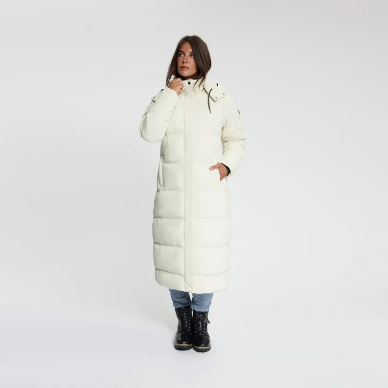 Unni Damen – Daunen-Winterjacke – Cord – Cremeweiß