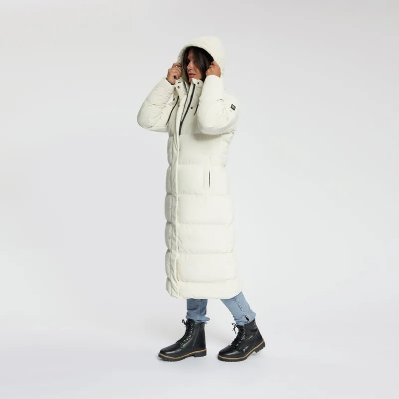 Unni Damen – Daunen-Winterjacke – Cord – Cremeweiß
