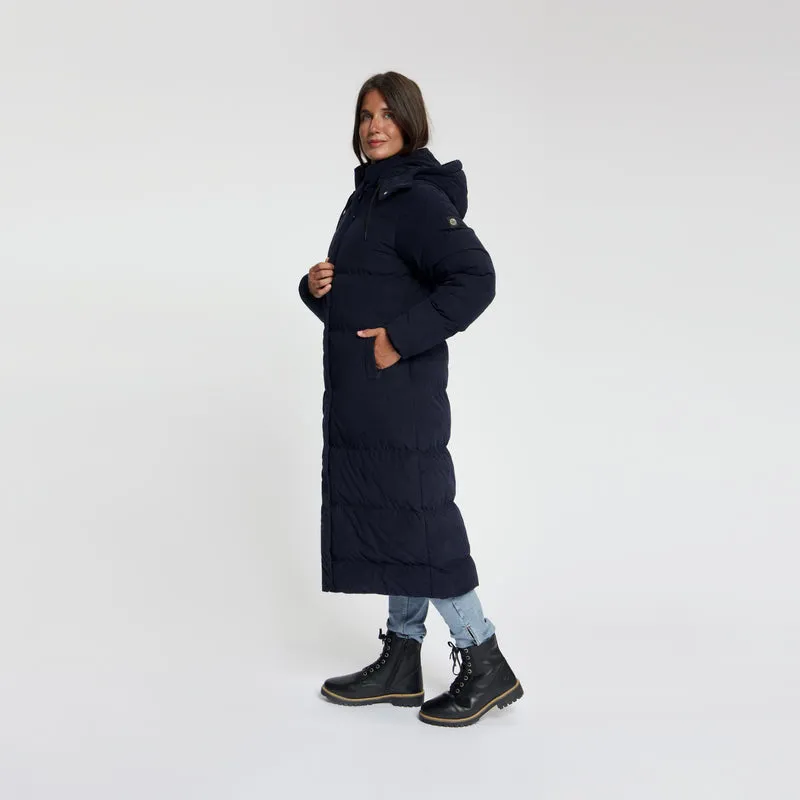 Unni Damen – Daunen-Winterjacke – Cord – Marineblau