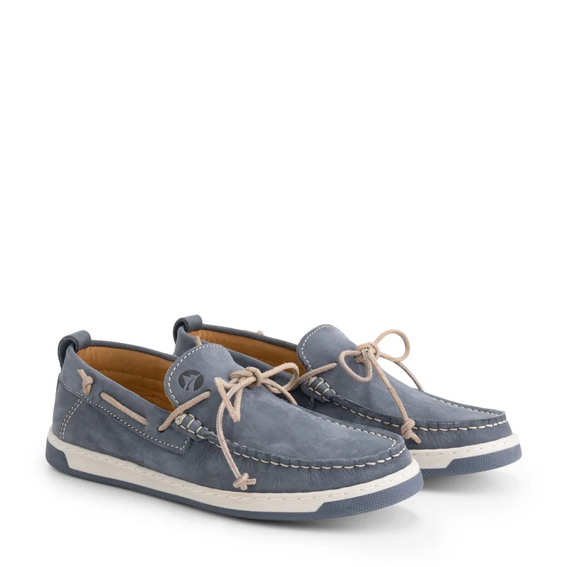 Falmouth Damen - Bootsschuhe - Nubuk - Blau