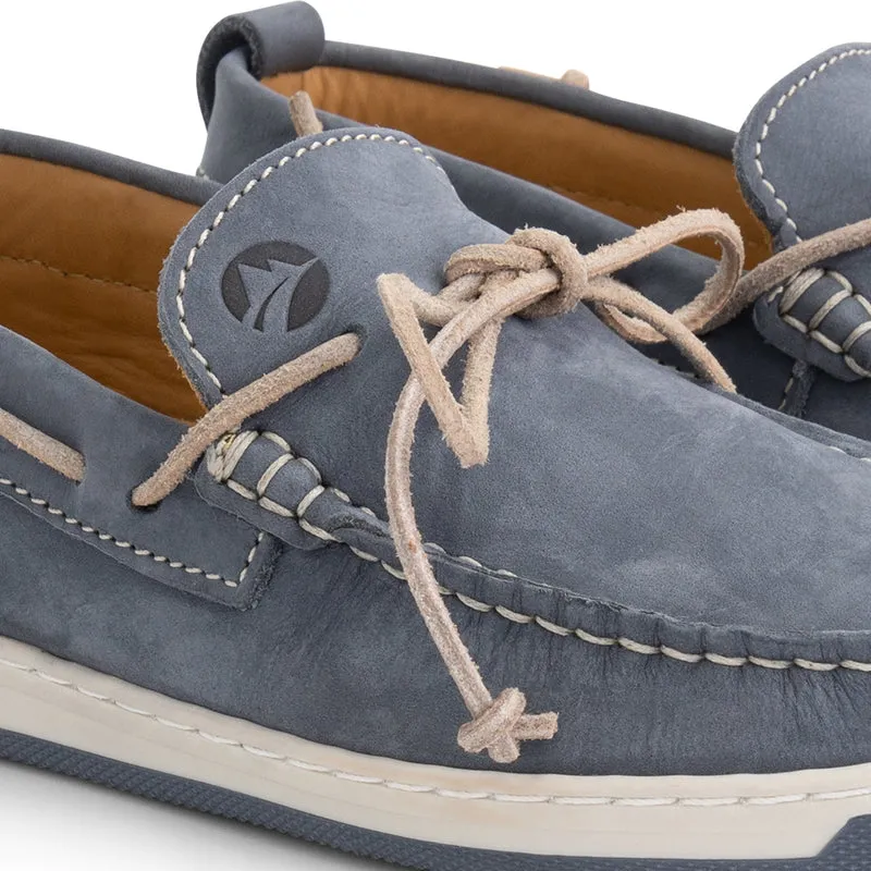 Falmouth Damen - Bootsschuhe - Nubuk - Blau