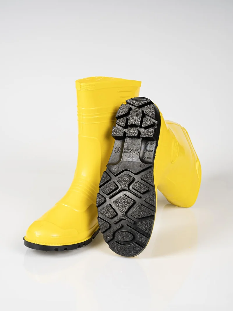 Kurzer Gummi Stiefel / T003-04 Gelb