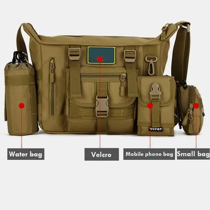 Herren Umhängetasche | Crossbody Tasche mit mehreren Fächern und Laptopfach