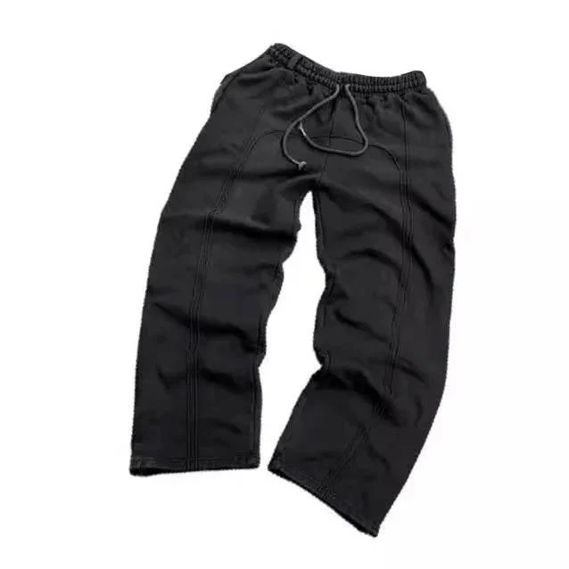 Herren Cropped Jogginghose mit Kordelzug | Lockere Stretch Freizeithose im Streetwear Stil | Elastischer Bund