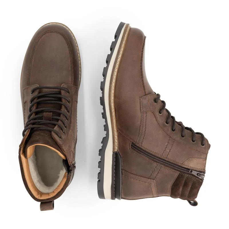 Lindved Herren - Schnürboots - Wolle gefüttert - Braun