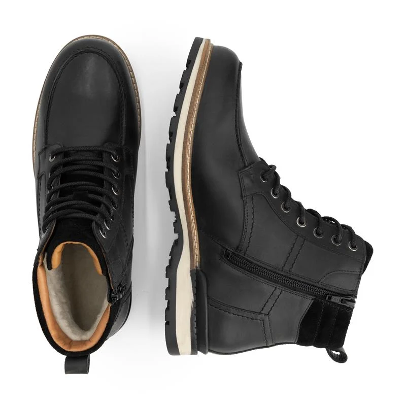 Lindved Herren - Schnürboots - Wolle gefüttert - Schwarz