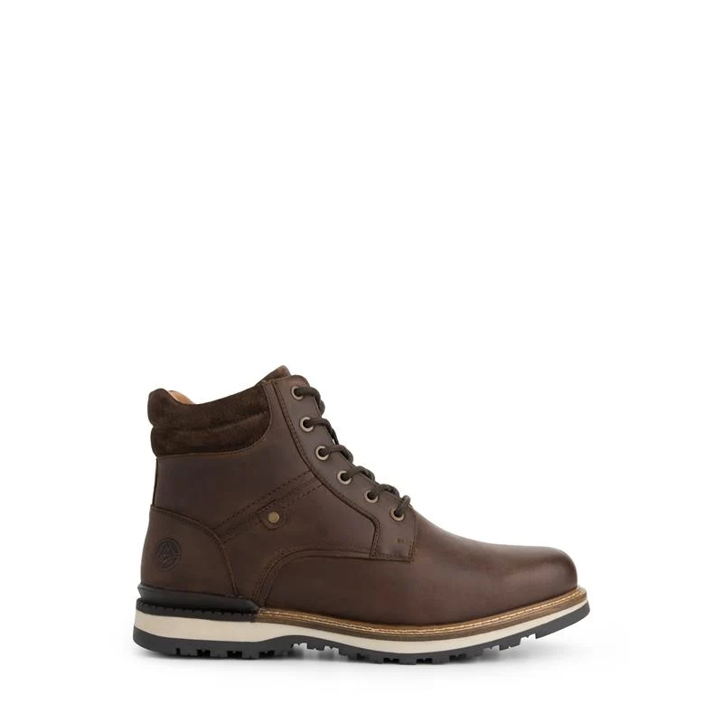 Sig Herren - Schnürboots - Wolle gefüttert - Braun