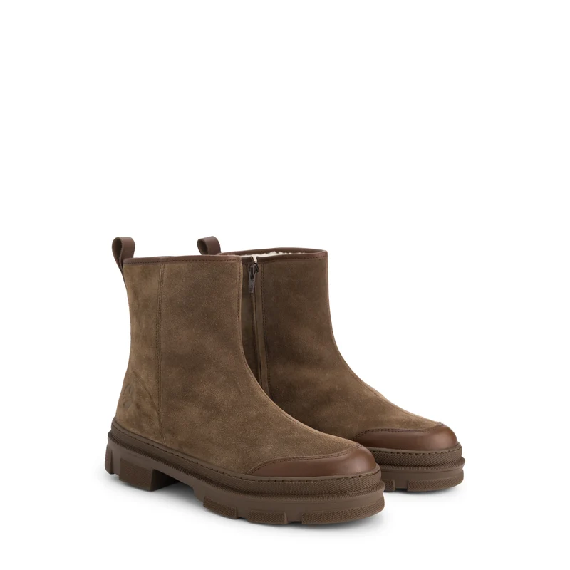 Kelowna Damen – Winterstiefel – Mit Wolle gefüttert – Dunkelbraun
