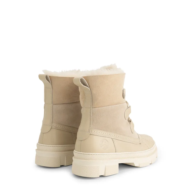 Fernie Damen - Winterboots - Wolle gefüttert - Sand