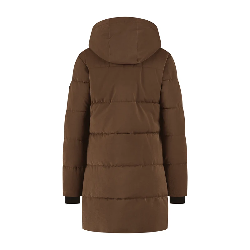 Astrid Damen – Daunen-Winterjacke – Wasserdicht – Dunkelbraun
