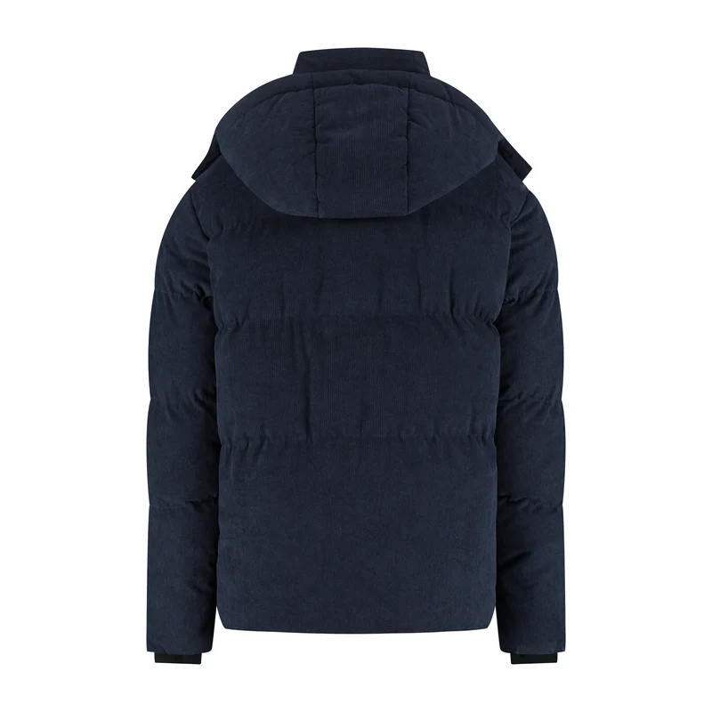 Ulf Herren – Daunen-Winterjacke – Cord – Marineblau