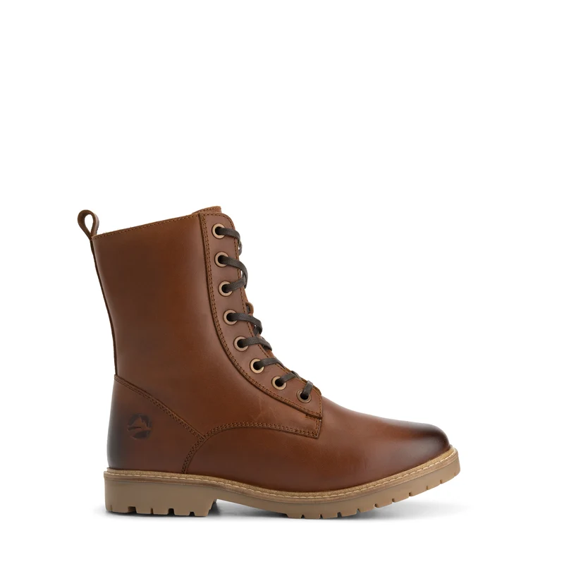 Trysil Damen – Schnürstiefel mit Reißverschluss – Wolle gefüttert